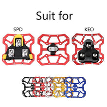 Load image into Gallery viewer, 1 Pair Aluminum Alloy Bicycle Clipless Pedal Platform Adapters For Bike Pedals  Mountain Road Bike Accessories Universal Clipless  Alloy Platform Adapters Cleats Pedal
