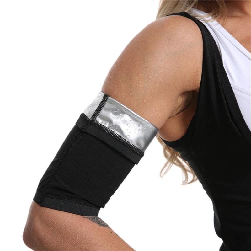 1 Pair Arm Band Women Elastic Compression Arm Shaping Sleeves Anti Cellulite Arm Shapers Cooling Compression Sleeves For Men & Women Arm Cover Protector For Basketball Sport Arm Kit