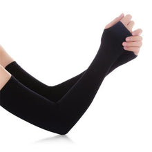 Load image into Gallery viewer, 1 Pair Unisex Cool Cycling Sleeve Sport Cooling Arm Sleeves Anti-sunburn Sunscreen UV Sports Fitness Sun Protection Arm Women Sleeves Cooling Arms Men Sports Safety Sleeves Long Soft Tennis Arm Cover
