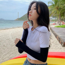 Load image into Gallery viewer, 1 Pairs Arm Sleeves Warmers Sports Sleeve Sun UV Protection Hand Cover Cooling Warmer Running Fishing Cycling Sunscreen Sun Protection Arm Sleeves For Men  Women Arm Cover For Cycling Outdoor Sports
