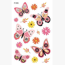 Load image into Gallery viewer, 1 Pc Butterfly 3D Temporary Tattoo 52 Style Waterproof Butterfly Tattoos Stickers Temporary Colorful Design For Womens
