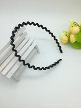 Load image into Gallery viewer, 1 pc Fashion Wave Men&#39;s Women Unisex Black Wavy Hair Head Hoop Band Sport Headband Hairband Gorgeous Hair Accessories For Men And Women
