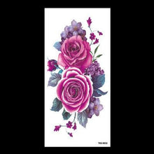 Load image into Gallery viewer, 1 Pcs Elegant Temporary Tattoos Stickers Rose Flowers Arm Shoulder Tattoo Waterproof Big Luxury Flower For Womens
