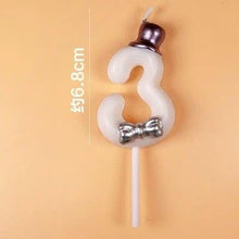 Load image into Gallery viewer, 1 Pcs Number 0-9 Birthday Candle Number One Birthday Gold Number Candles Party Celebration Baby Showers Happy Birthday Cake Candles for Kids Adult Wedding/ Party Crown Candle Cake Decoration Tools
