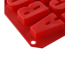 Load image into Gallery viewer, 1 Pcs Silicone Large Alphabet Ice Chocolate Letter Mould Stencil Cake Jelly Cupcake Baking Mold Ice Tray Cookie Mold 26 Large Letters Silicone Mold Alphabet Mold Chocolate Mold Biscuit Ice Cube Tray
