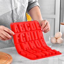 Load image into Gallery viewer, 1 Pcs Silicone Large Alphabet Ice Chocolate Letter Mould Stencil Cake Jelly Cupcake Baking Mold Ice Tray Cookie Mold 26 Large Letters Silicone Mold Alphabet Mold Chocolate Mold Biscuit Ice Cube Tray
