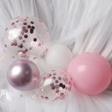 Load image into Gallery viewer, 1 Set Pink Purple Chrome Rose Gold Balloon Garland With Butterfly Stickers Arch Kit For Birthday Wedding Party Decorations
