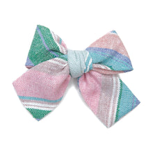 Load image into Gallery viewer, Easter Basket Stripe Petite Hair Bow
