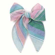 Load image into Gallery viewer, Easter Basket Stripe Darling Hair Bow
