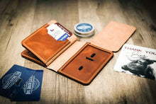 Load image into Gallery viewer, Federal Badge Wallet Small - Chestnut
