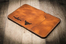 Load image into Gallery viewer, The Georgetown Minimalist Wallet in Chestnut Brown
