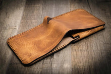Load image into Gallery viewer, Badge Bifold Wallet - Saddle Tan
