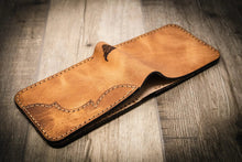 Load image into Gallery viewer, Western Bifold Wallet - Saddle Tan
