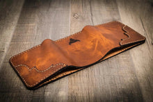 Load image into Gallery viewer, Western Trifold Wallet - Chestnut Brown
