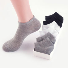 Load image into Gallery viewer, 10 Pairs Breathable No Show Sports Socks Solid Color Boat Socks Comfortable Cotton Ankle Socks For Men And Women
