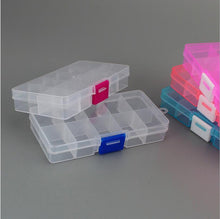 Load image into Gallery viewer, 10 Slots Adjustable Plastic Jewelry Box Storage Case Craft Jewelry Organizer Beads  Jewelry Making Jewelry Organizer Adjustable Storage Box Plastic Compartments Organizer for Jewelry
