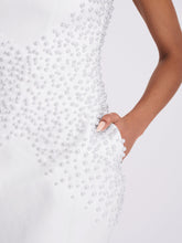 Load image into Gallery viewer, Tais Pearl Beaded Cocoon Shape Sleeveless Mini Dress
