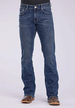 Load image into Gallery viewer, Tin Haul 1661 Jagger Stretch Fit V Pocket Deco (Medium Wash) - Men&#39;s Bootcut Jeans
