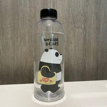 Load image into Gallery viewer, 1000ml Water Bottles Cute Panda Bear Cup With Straw Transparent Cartoon Water Bottle Drinkware Frosted Cup Leak-proof  Plastic Straw Cartoon Frosted Leak Proof Panda Bear Pattern Transparent Water Cup Sports Drink Water Bottle
