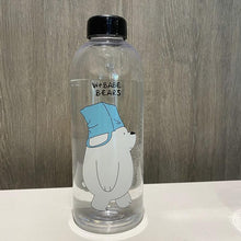 Load image into Gallery viewer, 1000ml Water Bottles Cute Panda Bear Cup With Straw Transparent Cartoon Water Bottle Drinkware Frosted Cup Leak-proof  Plastic Straw Cartoon Frosted Leak Proof Panda Bear Pattern Transparent Water Cup Sports Drink Water Bottle

