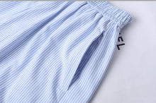 Load image into Gallery viewer, Loose Comfy Striped Lace-up Wide-leg Pants
