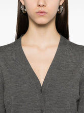 Load image into Gallery viewer, Prada Women V-Neck Lightweight Knit Wool Cardigan
