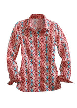 Load image into Gallery viewer, Tin Haul 1496 Southwest Serape (Pink) - Women's Western Shirt
