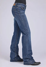 Load image into Gallery viewer, Tin Haul 280 Rosie Fit Front Pocket Flap ( Denim Medium Wash ) - Women's Jeans
