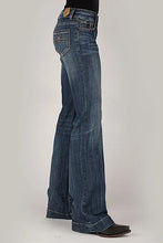 Load image into Gallery viewer, Tin Haul 460 Ella Fit Double Gold Loop Pocket ( Denim Dark Wash ) - Women's Jeans
