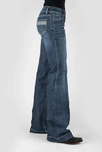 Load image into Gallery viewer, Tin Haul 460 Ella Fit Embroidered Pocket ( Denim Dark Wash ) - Women's Jeans
