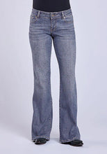 Load image into Gallery viewer, Tin Haul 460 Ella Fit Rhinestone (Light Wash) - Women's Bootcut Jeans
