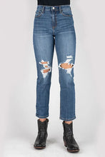 Load image into Gallery viewer, Tin Haul 525 Rachel Fit Distressed (Medium Wash) - Women's Highrise Jeans
