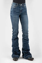 Load image into Gallery viewer, Tin Haul 595 Libby Fit Half Moon Pocket ( Denim Dark Wash )- Women's Jeans
