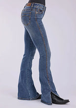Load image into Gallery viewer, Tin Haul 595 Libby Fit Slit ( Denim Medium Wash )- Women's Jeans
