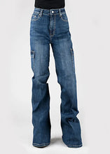 Load image into Gallery viewer, Tin Haul 870 Claire Cargo Wide Leg ( Denim Medium Wash )- Women's Jeans
