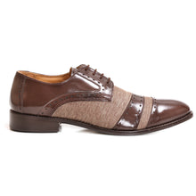 Load image into Gallery viewer, Yuma Leather Textile Derby Style Dress Shoes
