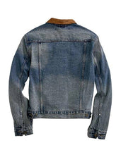 Load image into Gallery viewer, Tin Haul Suede Collar (Light Wash) - Men's Denim Jacket
