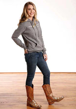 Load image into Gallery viewer, Tin Haul Script Print (Grey) - Women's Hoodie Sweatshirt
