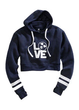 Load image into Gallery viewer, Tin Haul Love Print (Navy) - Women's Hoodie Sweatshirt
