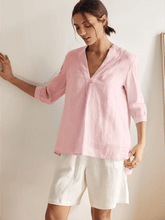 Load image into Gallery viewer, 100% Linen Dress Shirt JOANNA
