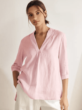 Load image into Gallery viewer, 100% Linen Dress Shirt JOANNA
