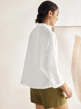 Load image into Gallery viewer, Linen Oversized Fit Pocket Shirt ELOWEN
