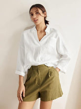 Load image into Gallery viewer, Linen Oversized Fit Pocket Shirt ELOWEN
