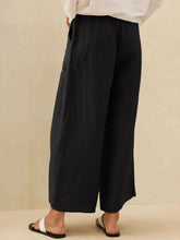 Load image into Gallery viewer, 100% Linen Pocket Wide Leg Pants THALIA
