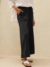 Load image into Gallery viewer, 100% Linen Pocket Wide Leg Pants THALIA
