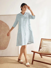 Load image into Gallery viewer, 100% Linen Shirt Dress MADISON

