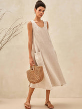 Load image into Gallery viewer, 100% Linen Swing Beach Tank Dress GIANA
