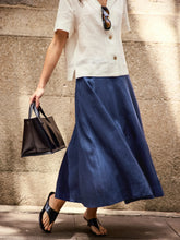 Load image into Gallery viewer, 100% Linen A-Line Skirt JEMMA
