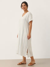 Load image into Gallery viewer, 100% Linen Back-Tied Waist Maxi Dress HANA
