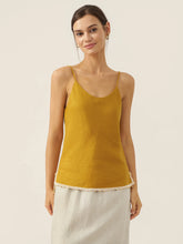 Load image into Gallery viewer, 100% Linen Beaded Hem Camisole Bree
